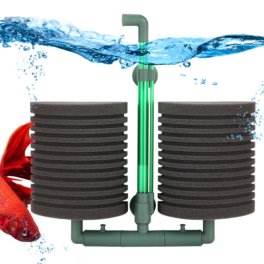 Aquarium Planted Filter - 水族館、魚のタンク、サイレントフィルター、綿用の空気圧フィルタースポンジ