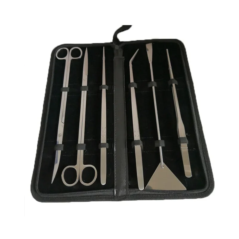 Planted Aquarium Cleaning Kit - 水族館ツールキットピンセットはさみステンレス鋼クリーニングツール水生植物水槽水族館アクセサリー