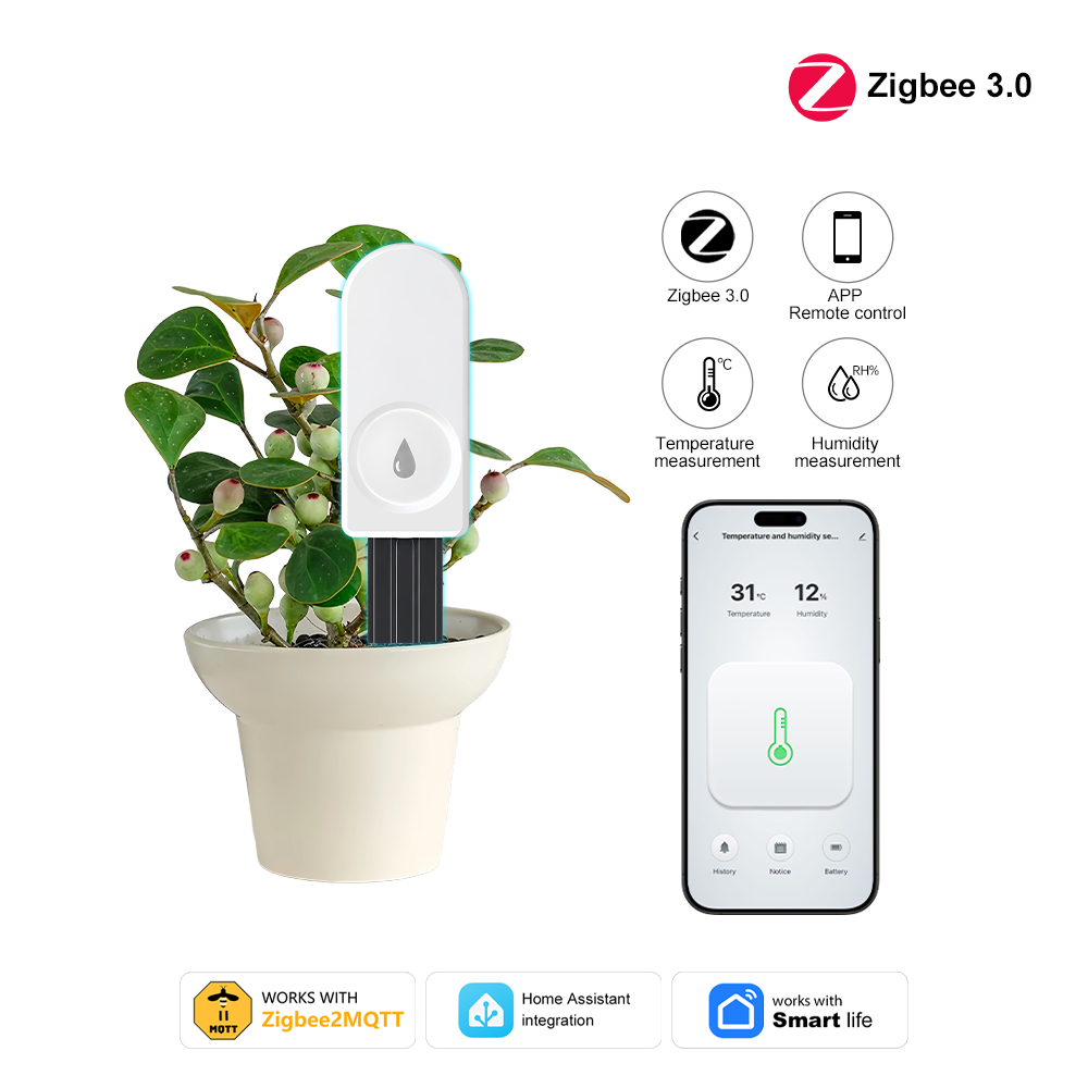 Tissue Culture Plant - ZigBee土壌水分計（庭用湿度計センサー） - 農場、芝生、植物、花用 - 屋内外での便利なモニタリング