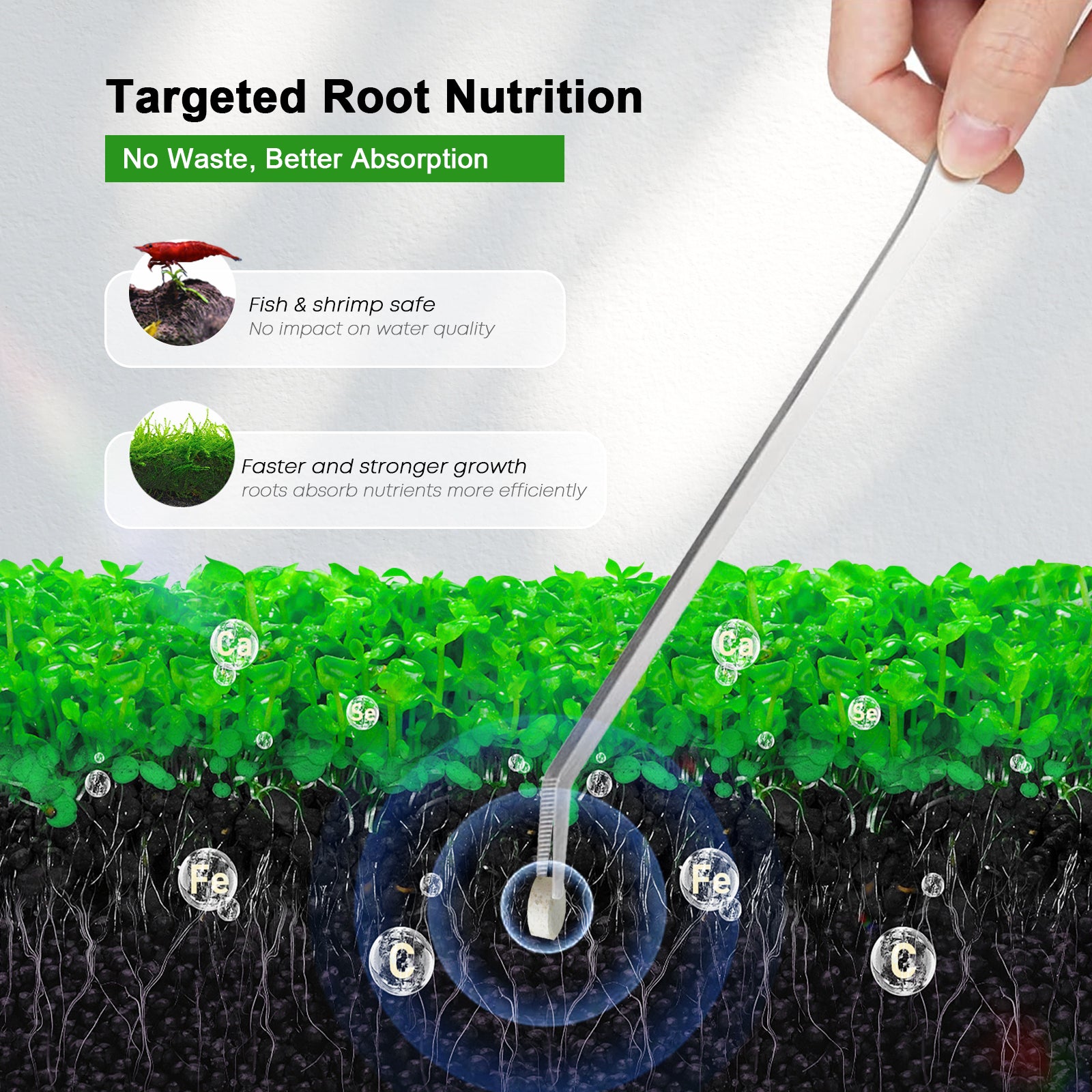 Aquarium Plant Root Tabs - FZONE ルートタブ 淡水水槽植物肥料アクセサリー 魚タンク用品 魚鉢 サンゴ礁水槽