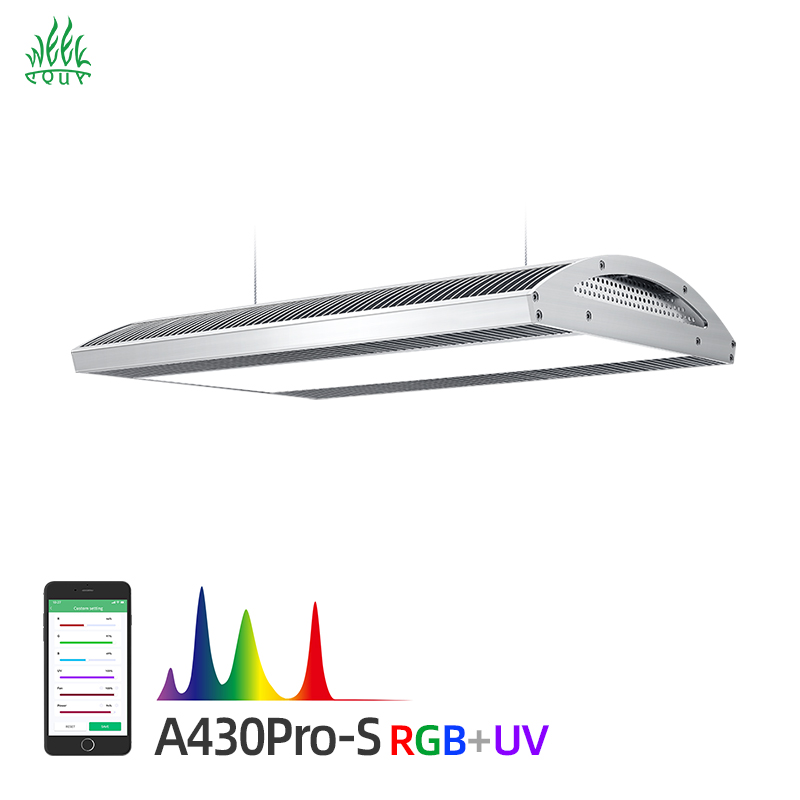 Planted Aquarium Hanging Light - ウィークアクア A430Pro LED水槽ライト RGB UV フルスペクトル