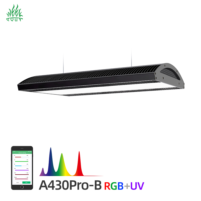 Planted Aquarium Hanging Light - ウィークアクア A430 プロ LED水槽ライト RGB UV