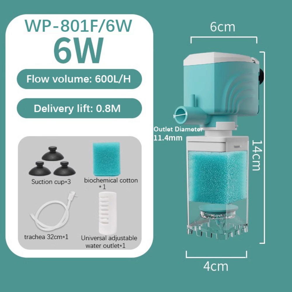 Aquarium Planted Filter - 吸盤式エアポンプ水槽スポンジフィルター酸素波水槽内部フィルター水循環吸引スツール