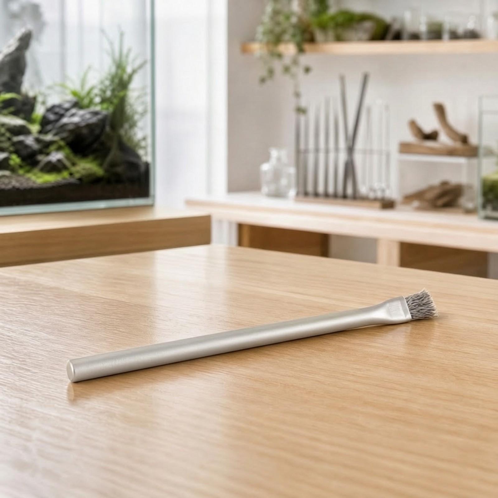 Planted Aquarium Tank Kit - 水槽用藻類ブラシ、ステンレス製ワイヤーブラシ、水草水槽用、流木や岩の表面のバイオフィルムを除去するクリーナー。