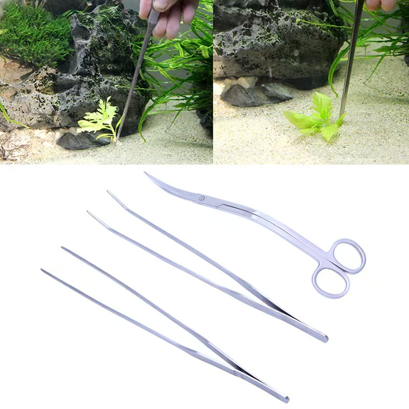 Planted Aquarium Cleaning Kit - プロ仕様の水槽メンテナンス用クリーニングツールキット。ピンセット、ハサミ、水草の剪定用具、水草の造形用具、水槽アクセサリー。