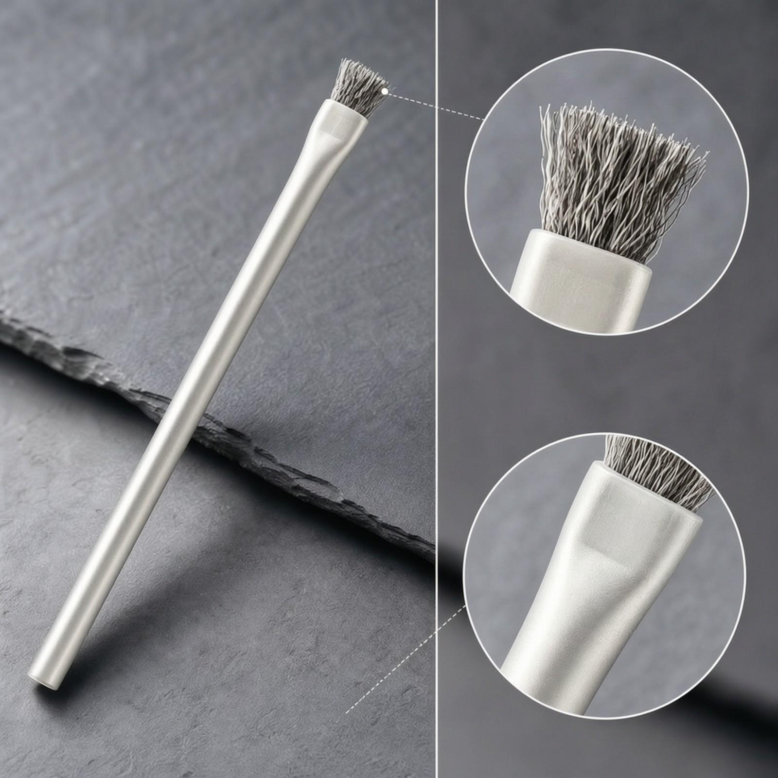 Planted Aquarium Tank Kit - 水槽用藻類ブラシ、ステンレス製ワイヤーブラシ、水草水槽用、流木や岩の表面のバイオフィルムを除去するクリーナー。