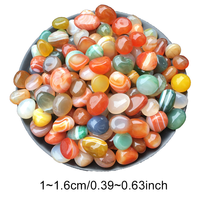 100/200g 1~1.6cm カラフルな小石 天然瑪瑙ク - Planted Aquarium Air Stone のレビューと価格