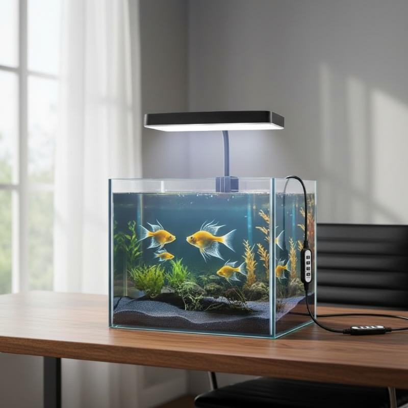LED防水水槽ライト 360度調整可能角度 タイマー付きサイ - Aquarium Planted Aquarium のレビューと価格