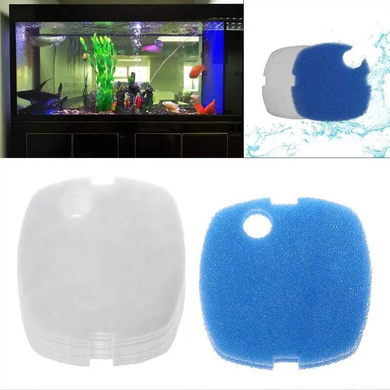 6/10 個水族館スポンジフィルターパッド白 + 青 SUN - Aquarium Planted Filter のレビューと価格