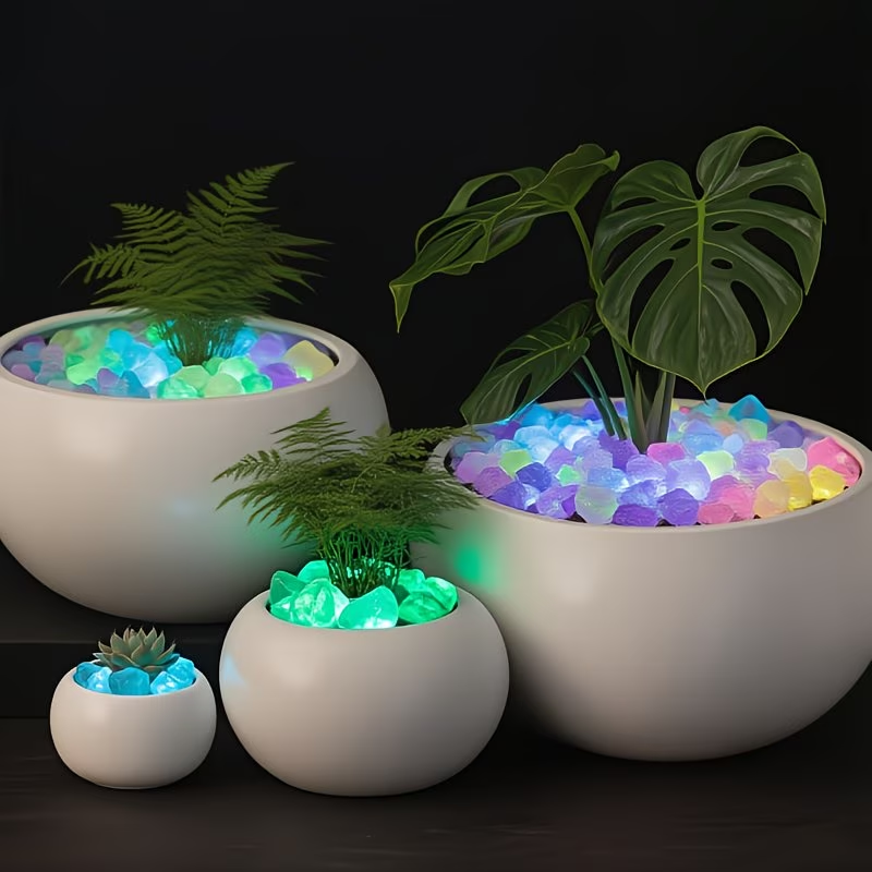 300個入り発光小石セット、0.9〜1.5cm樹脂製グロース - Aquarium Planted Aquarium のレビューと価格