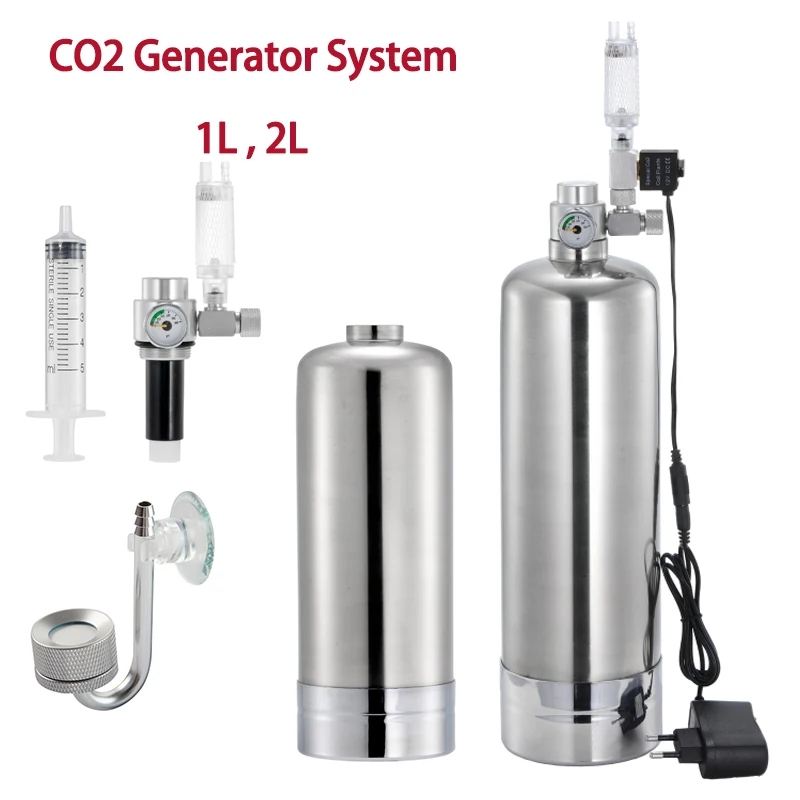 CO2発生器システム 水族館用CO2シリンダー 原料炭素反応 - Planted Aquarium Co2 System のレビューと価格