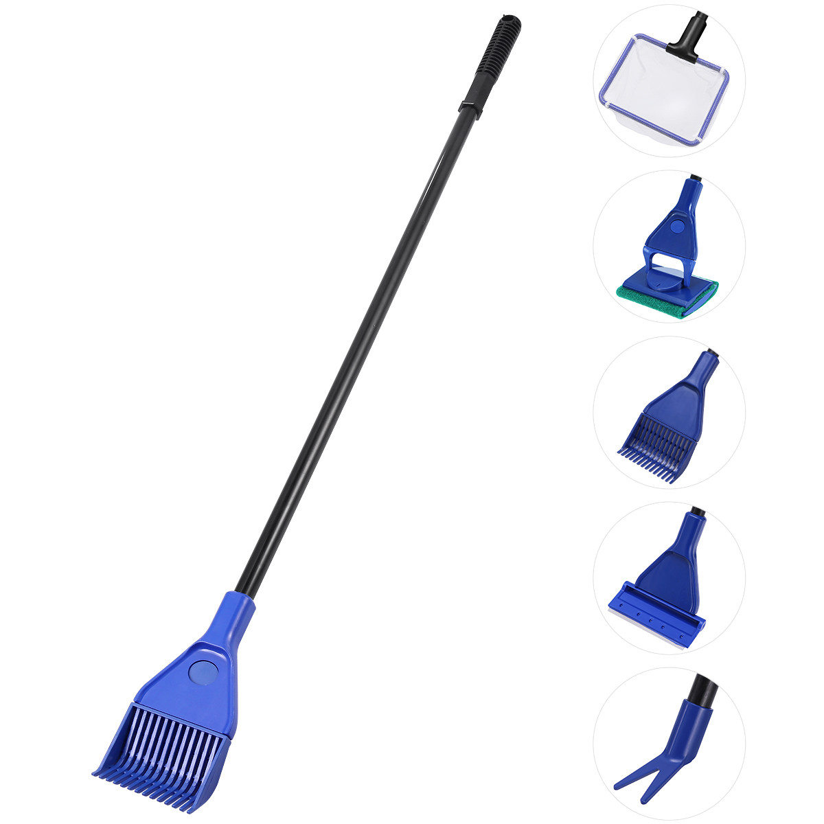 5-in-1水槽清掃キット：水槽用ガラスクリーナー、藻取りネ - Planted Aquarium Cleaning Kit のレビューと価格