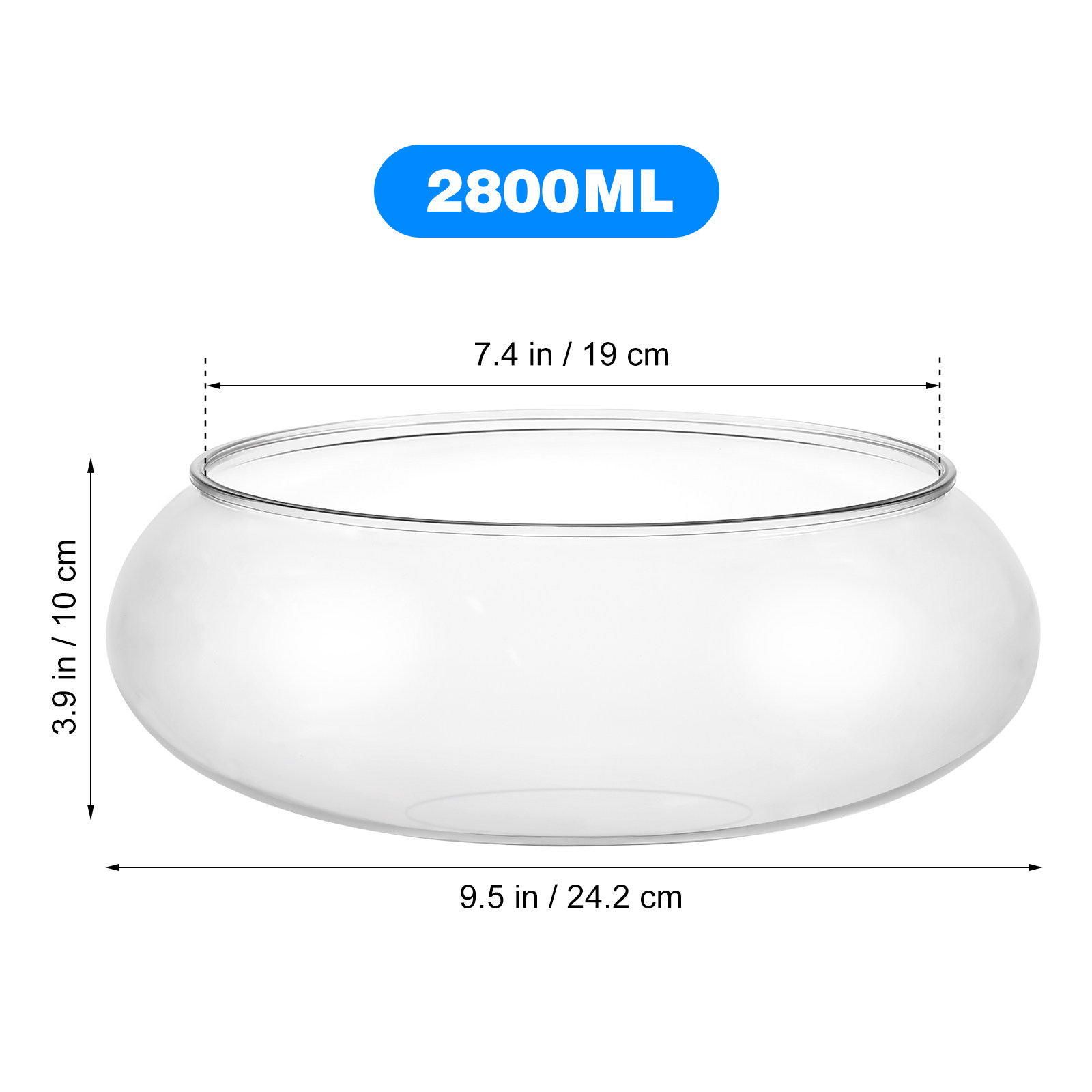 2800ml 透明デスクトップ水槽 プラスチック製 水族館  - Planted Aquarium Betta のレビューと価格