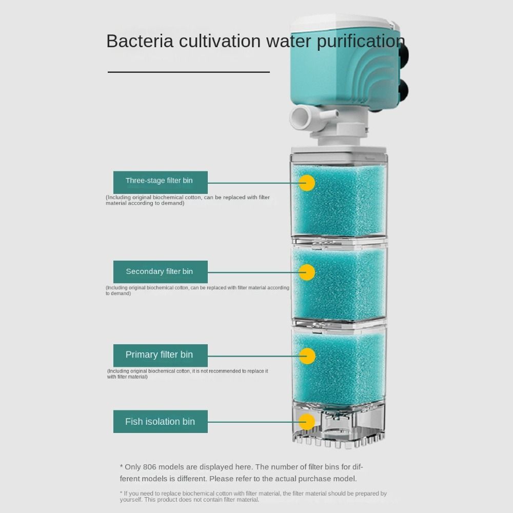 吸盤式エアポンプ水槽スポンジフィルター酸素波水槽内部フィルタ - Aquarium Planted Filter のレビューと価格