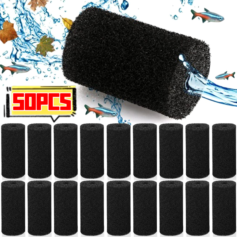 50/5xプレフィルタースポンジ水槽魚タンク吸水口フィルター - Aquarium Planted Filter のレビューと価格