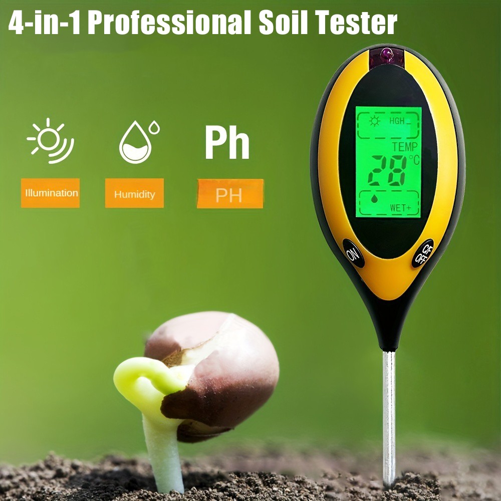 土壌pHテスター 4 in 1 pH土壌pH検出器 光 湿度 - Tissue Culture Plant のレビューと価格
