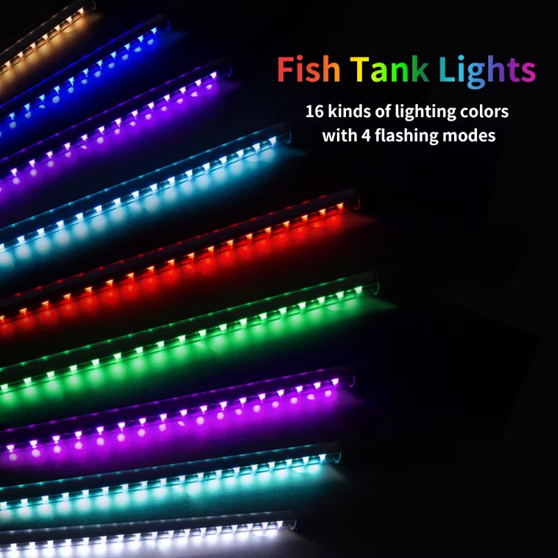 アクセサリースタンド付き吊り下げ式水中ランプLED RGBフ - Planted Aquarium Hanging Light のレビューと価格