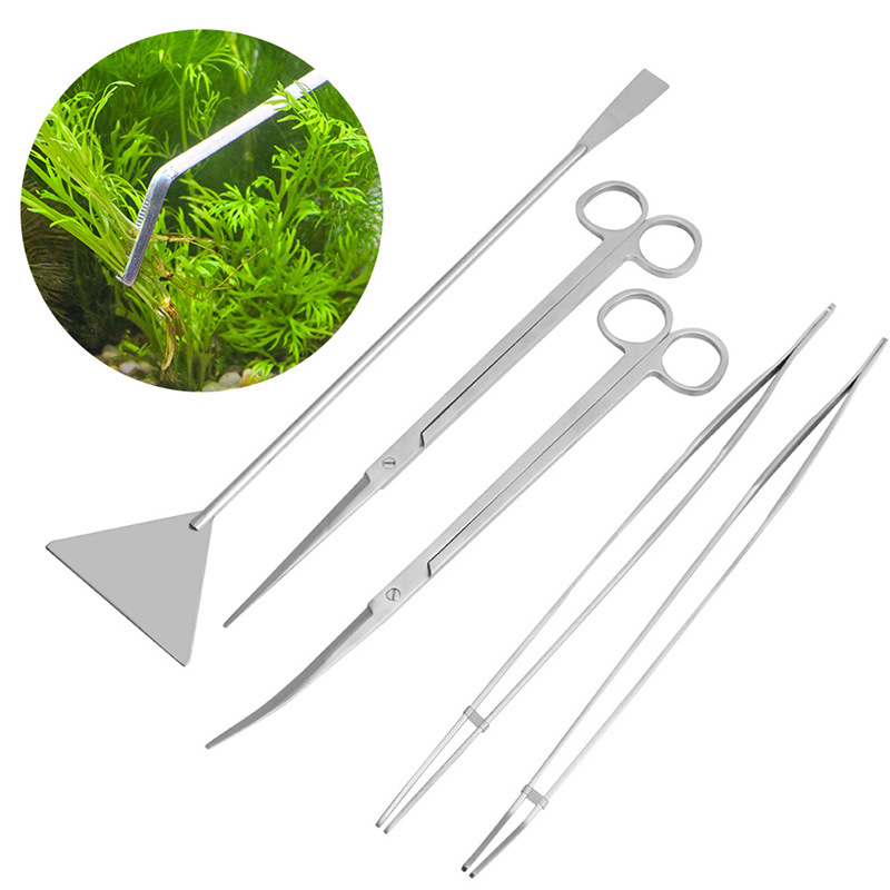 3/5 ピース/セット水族館クリーニングツールキットピンセッ - Planted Aquarium Cleaning Kit のレビューと価格