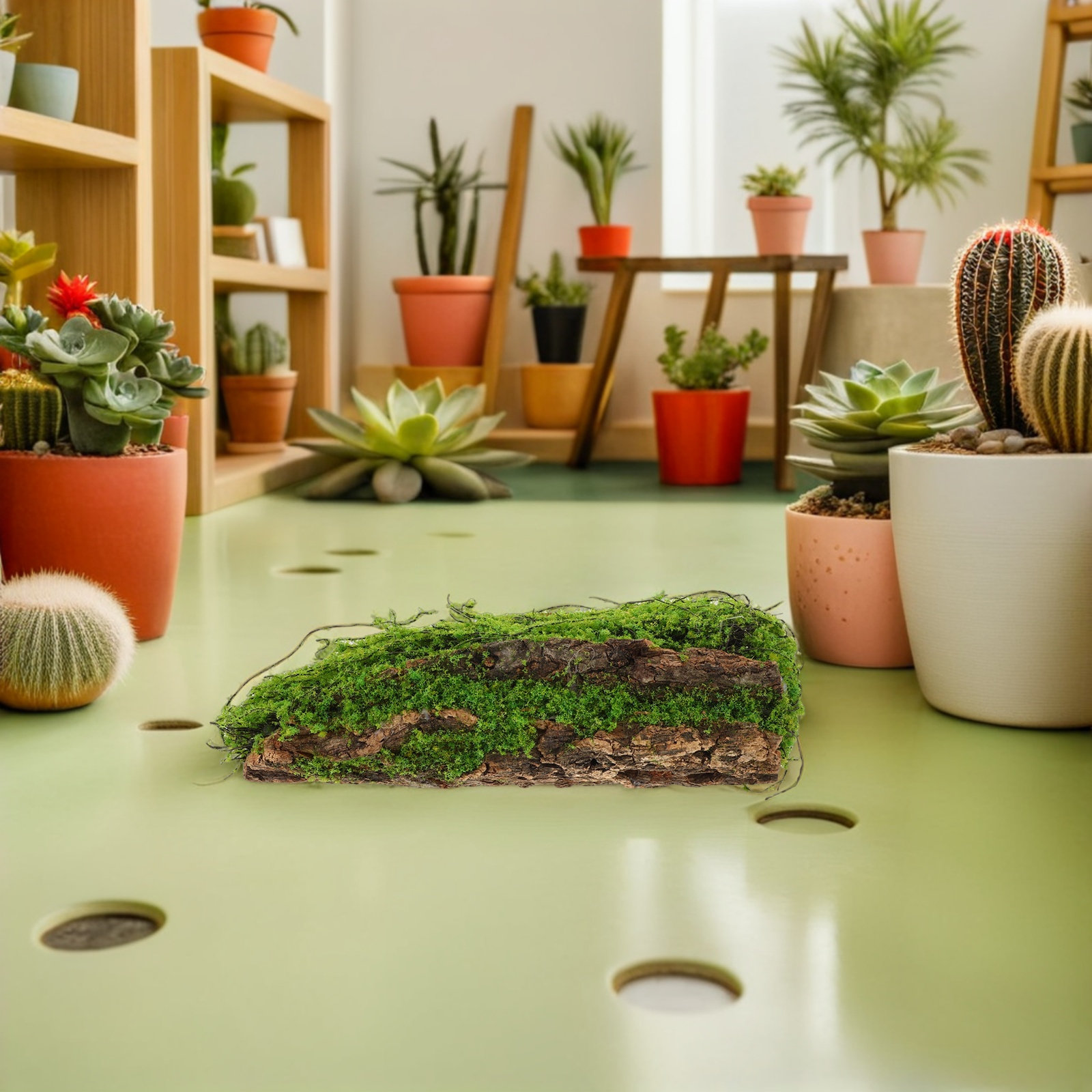 人工芝と木片を使った装飾品。11.4インチのプラスチック製人 - Planted Aquarium Moss のレビューと価格