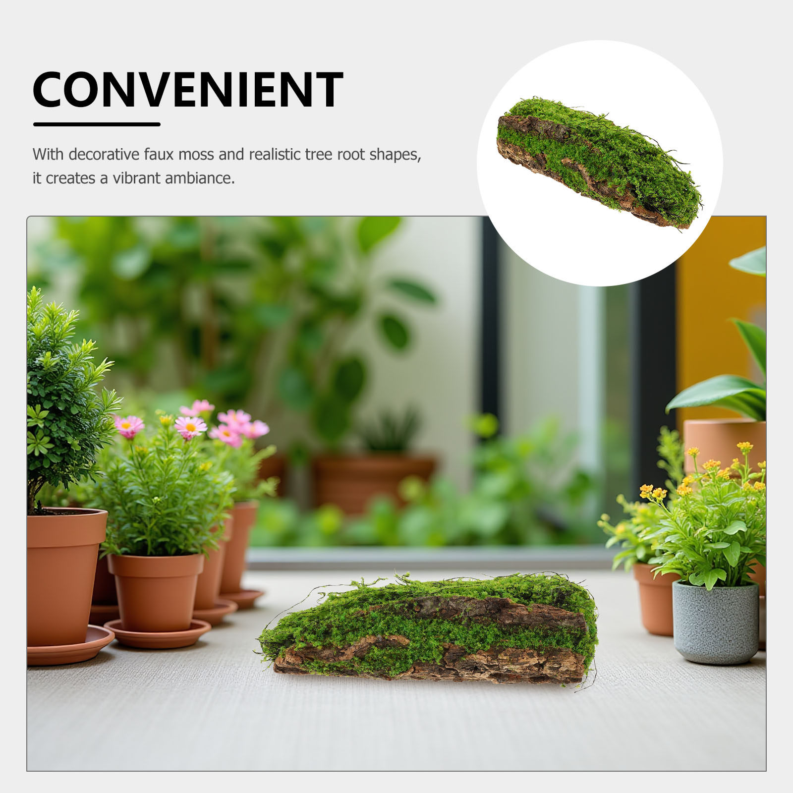 人工芝と木片を使った装飾品。11.4インチのプラスチック製人 - Planted Aquarium Moss のレビューと価格