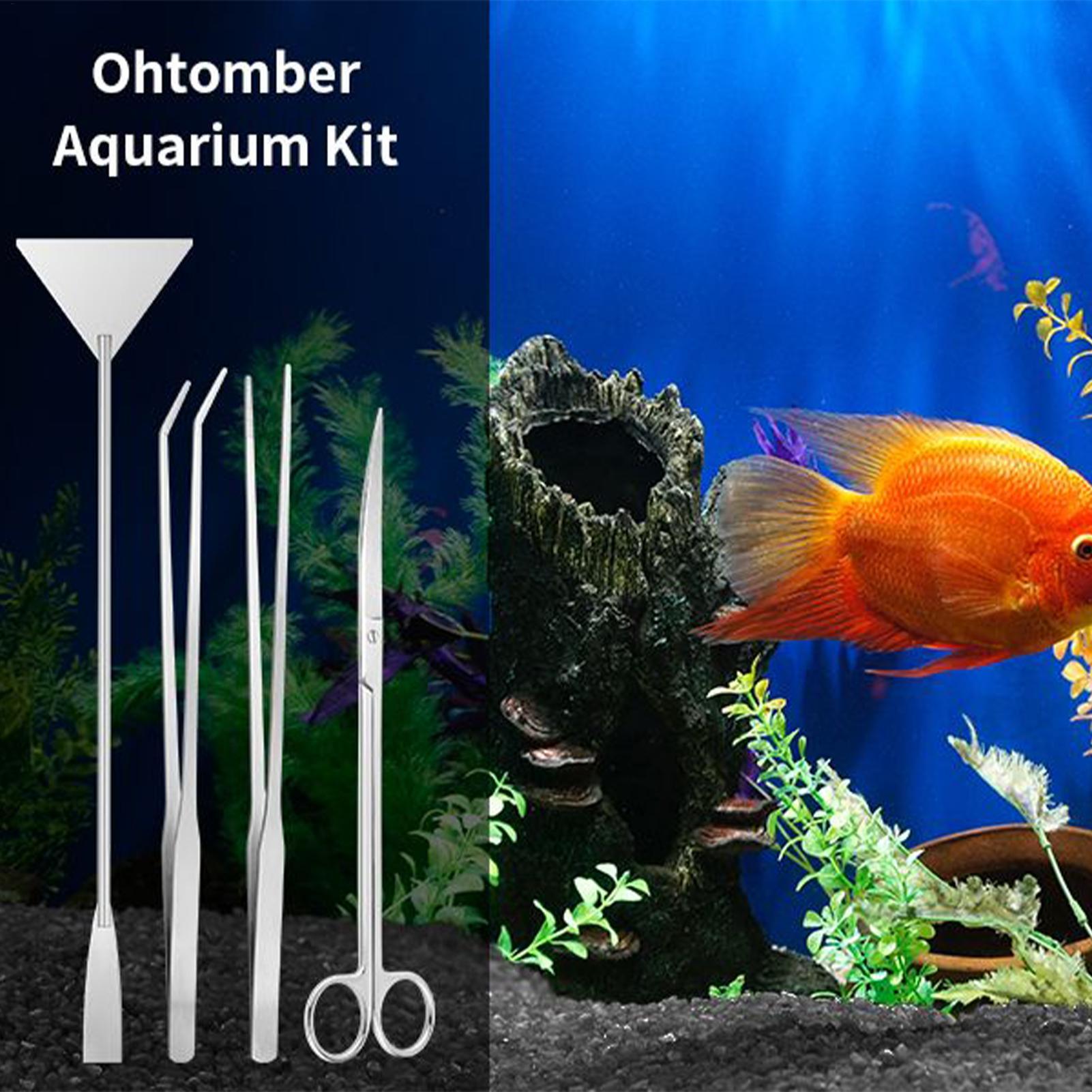 4個入り水槽ツールキット ステンレス製水槽清掃セット ピンセ - Planted Aquarium Cleaning Kit のレビューと価格