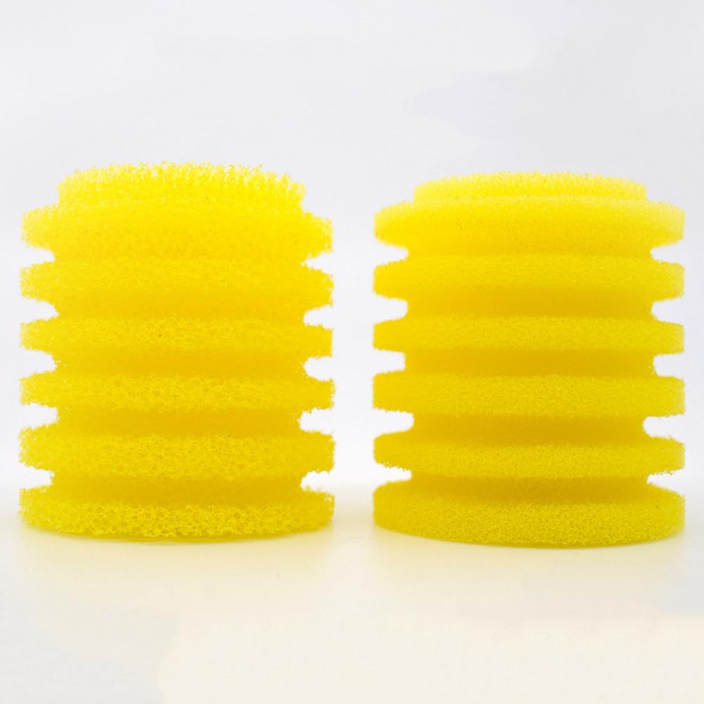水槽スポンジユニバーサル再利用可能な簡単な操作ラウンド黄色水 - Aquarium Planted Filter のレビューと価格