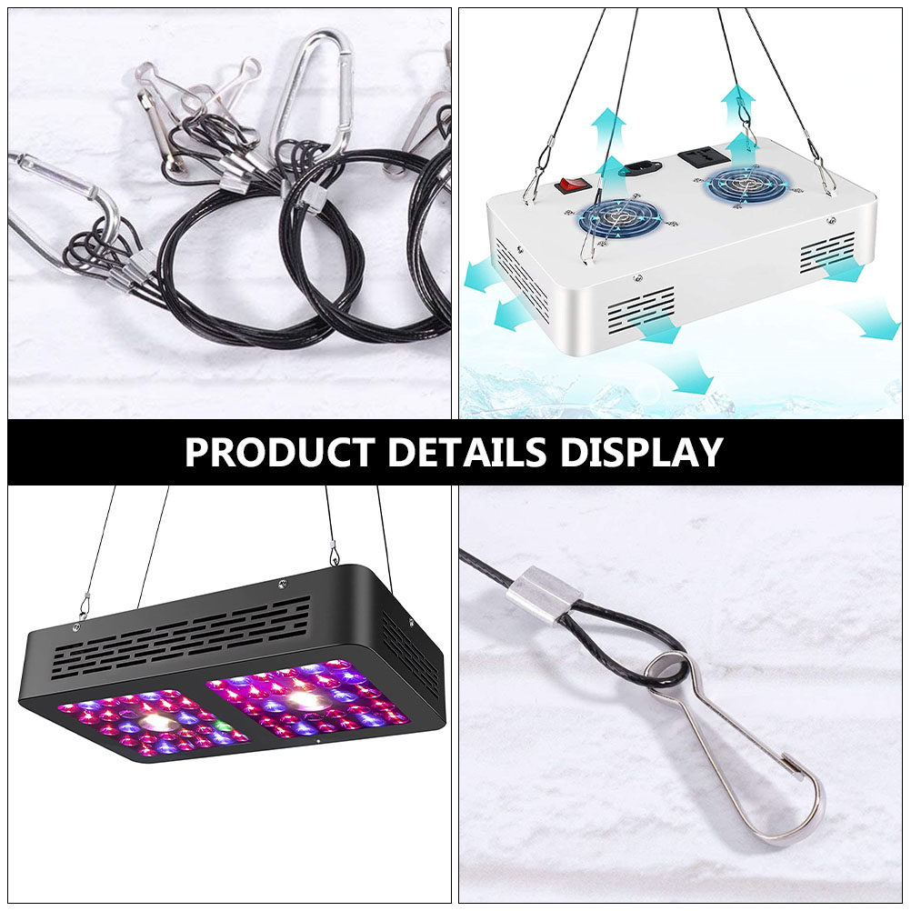 ステンレス製ロープハンガーキット 4個入り。水槽用ライト、植 - Planted Aquarium Hanging Light のレビューと価格