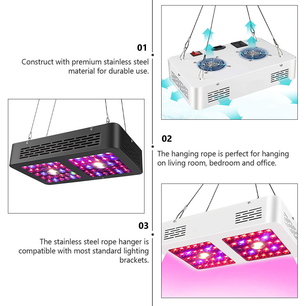 ステンレス製ロープハンガーキット 4個入り。水槽用ライト、植 - Planted Aquarium Hanging Light のレビューと価格