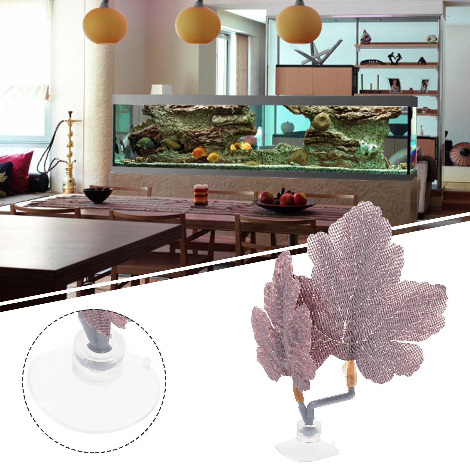 ベタ魚用リーフハンモックパッド。水槽の装飾や繁殖、休息場所と - Planted Aquarium Betta のレビューと価格