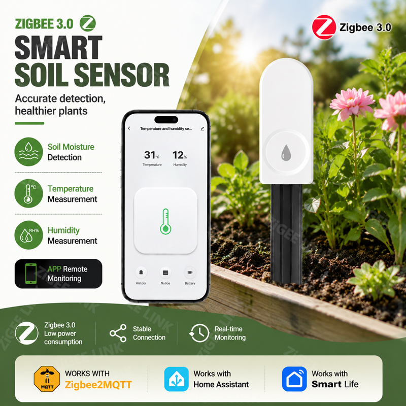 Zigbee3.0ワイヤレス土壌テスター 土壌水分・気温・湿 - Tissue Culture Plant のレビューと価格