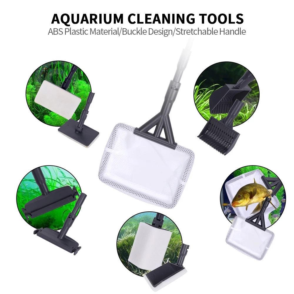 6 in 1水槽清掃ツールキット、水槽クランプセット、魚タン - Planted Aquarium Cleaning Kit のレビューと価格