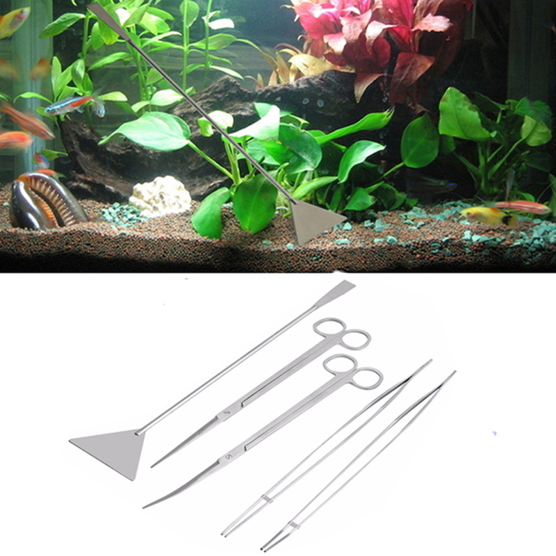 プロ仕様の水槽メンテナンス用クリーニングツールキット。ピンセ - Planted Aquarium Cleaning Kit のレビューと価格
