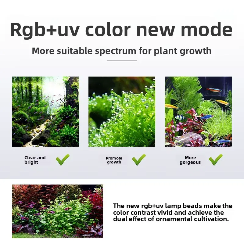 Mシリーズ アルミ合金製 吊り下げ式水槽ライト RGB UV - Planted Aquarium Hanging Light のレビューと価格