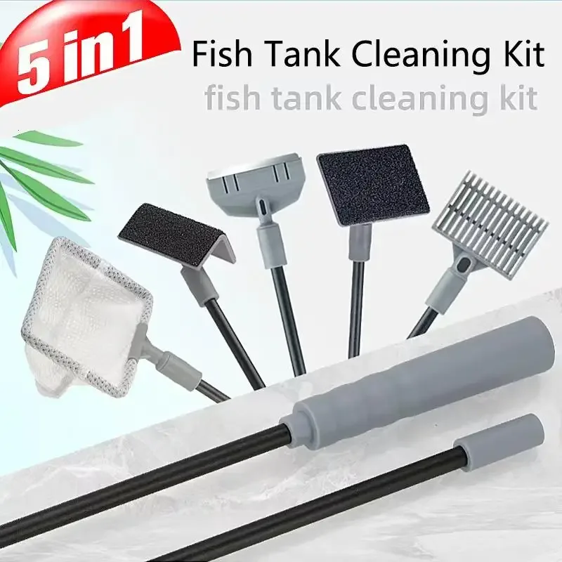 水槽クリーナー 魚タンクネットスクレーパーアクセサリー 多機 - Planted Aquarium Cleaning Kit のレビューと価格