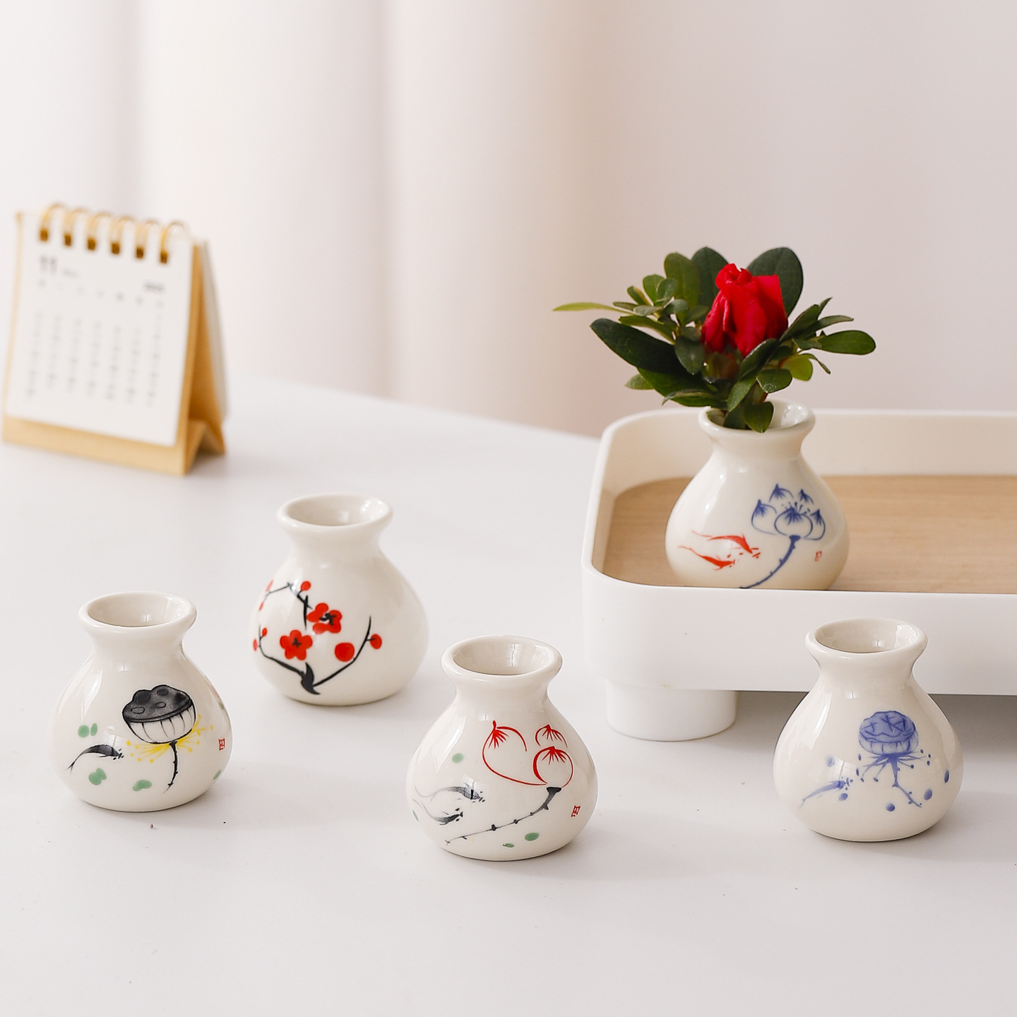 レトロセラミック花瓶、小さなドライフラワー用花瓶、リビングル - Tissue Culture Plant のレビューと価格