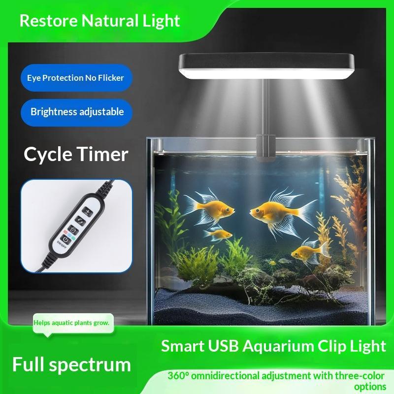 フルスペクトルLED水槽ライト 360度調整可能 タイマー付 - Aquarium Planted Aquarium のレビューと価格
