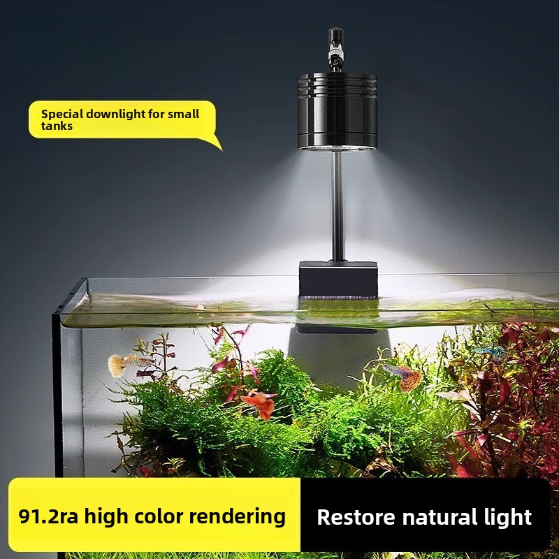 水槽用小型ダウンライト、アルミ合金ブラケット付き吊り下げラン - Planted Aquarium Hanging Light のレビューと価格