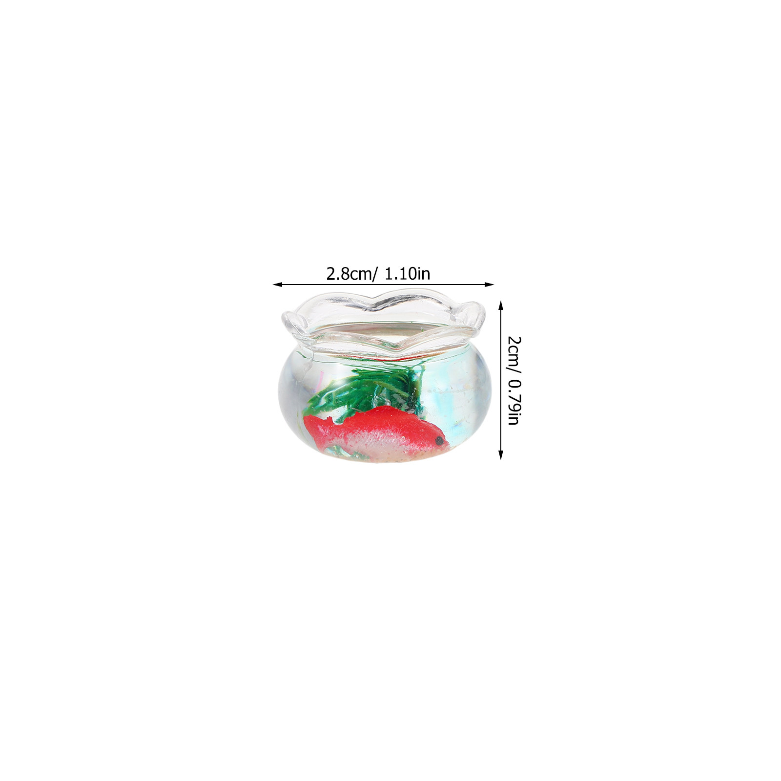 5個入り ミニチュア魚鉢、リアルな鯉の水槽、小さな丸型、人工 - Aquarium Planted Aquarium のレビューと価格