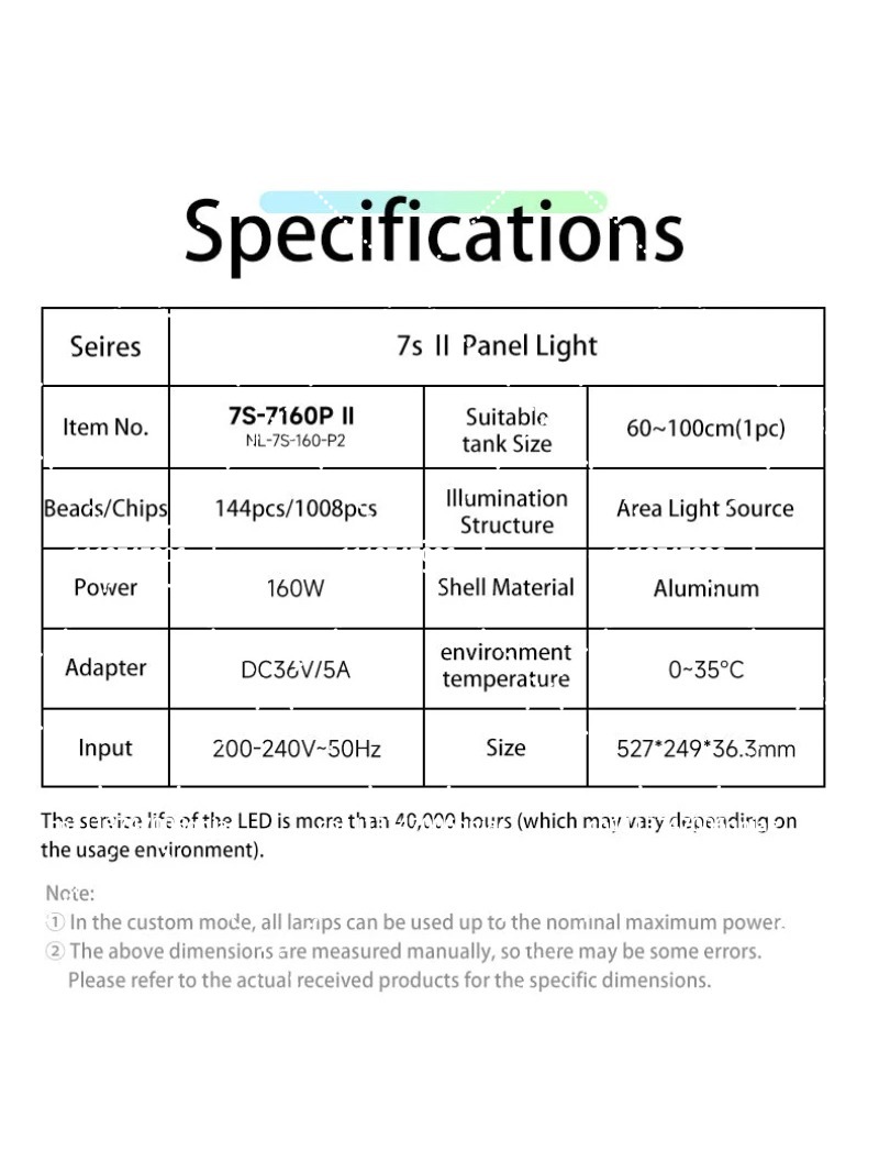 水槽用LEDライト 160W RGB フルスペクトル WIF - Aquarium Planted Aquarium のレビューと価格